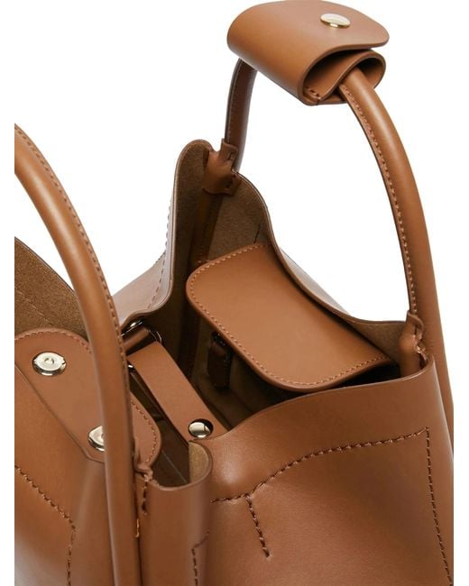 Max Mara Brown Logo Shoulder Bag
