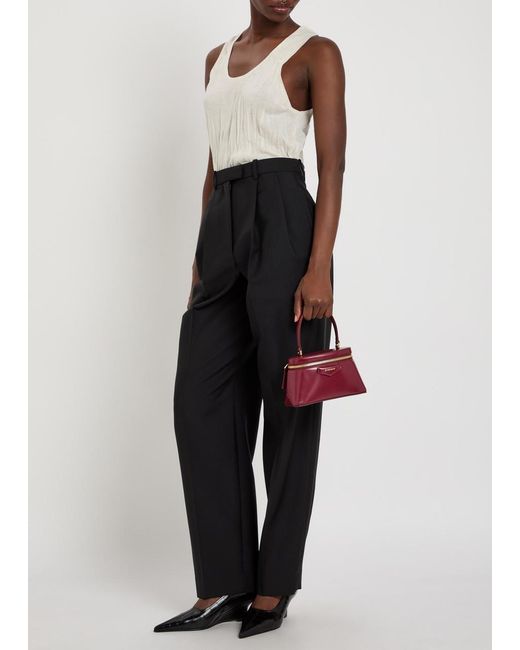 Givenchy Black Wool And Mohair-Blend Trousers