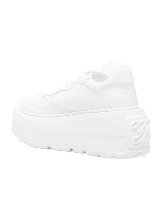Casadei White Nexus Platform Sneakers
