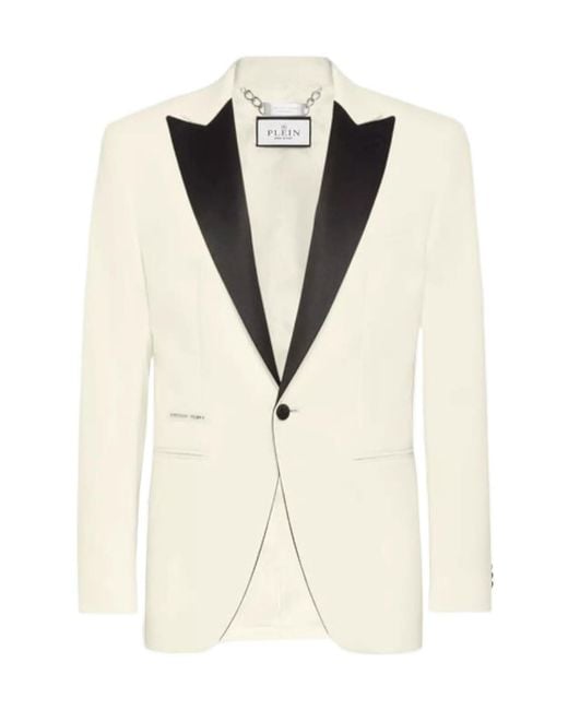 Philipp Plein Natural Long-Sleeved Casual Jacket for men