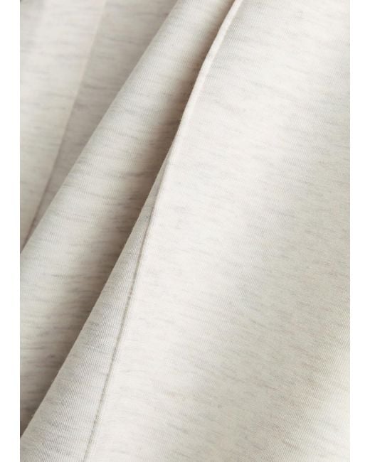 Varley White The Wide Leg 30 Pintuck Jersey Sweatpants