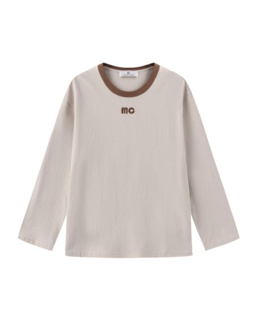 Marissa Chiara White Long-Sleeved T-Shirt