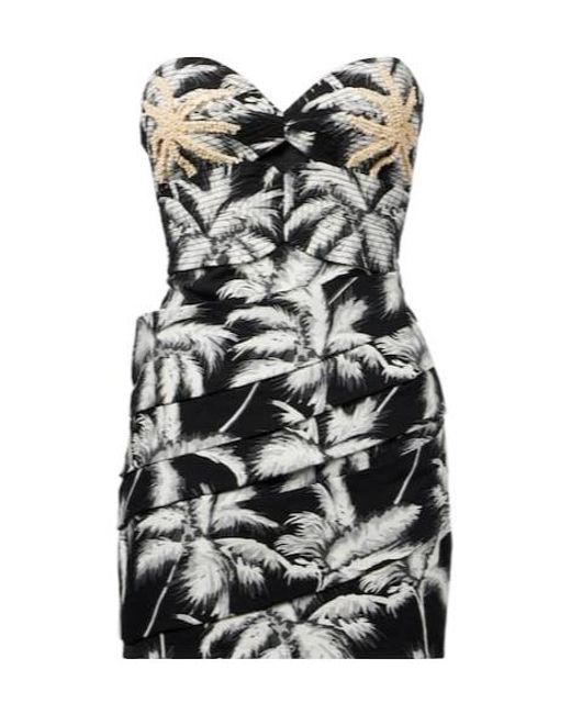 Johanna Ortiz Black Sombra Embroidered Cotton-Blend Minidress
