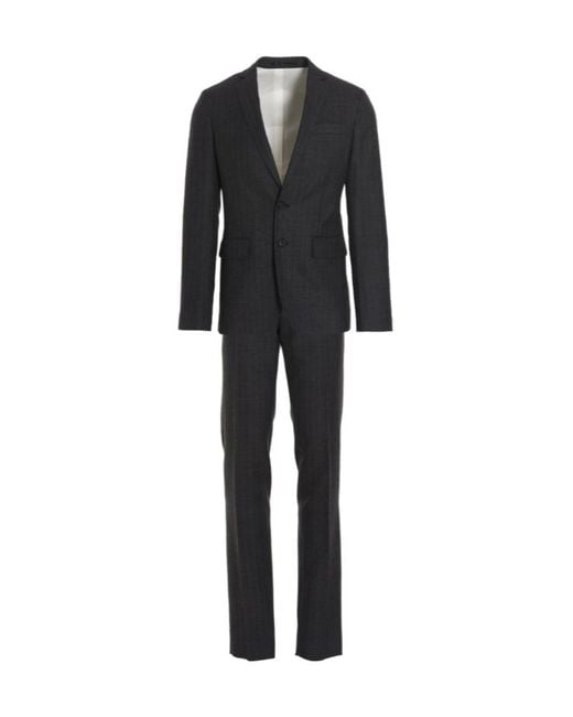 DSquared² Black Single-Breasted Trouser Suit for men