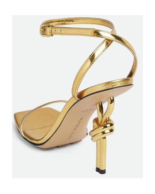 Bottega Veneta Metallic Knot Sandal
