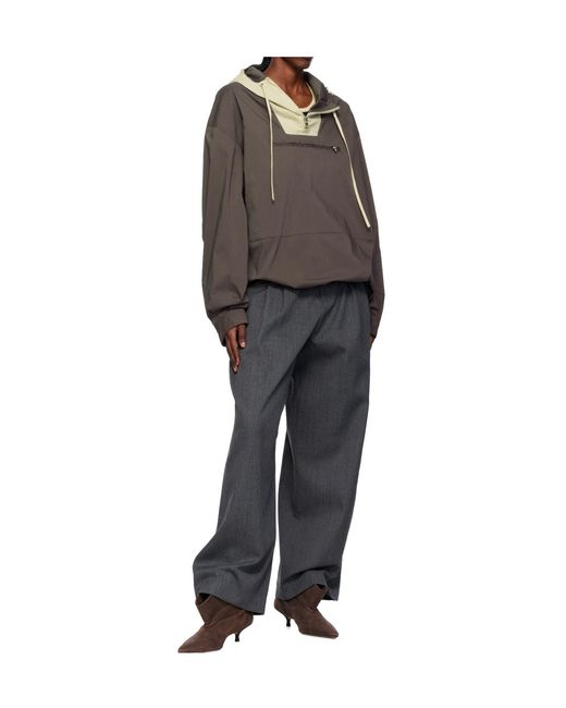 J.W. Anderson Gray Contrast Hood Pullover Jacket