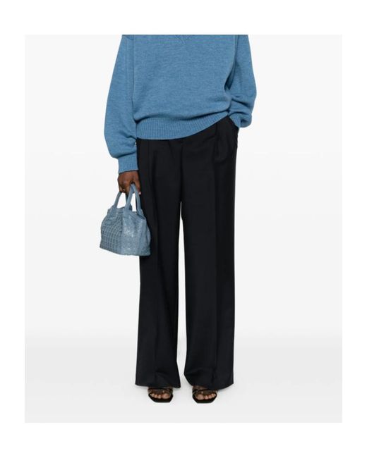 Rohe Black Casual Pants With Belt Loops