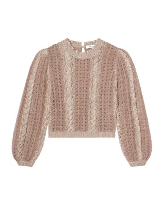 FRAME Natural Cable-Knit Jumper