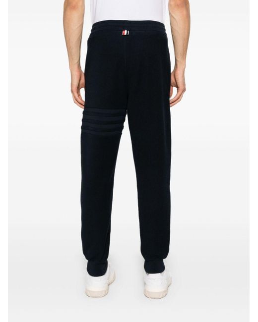 Thom Browne Black 4-Bar Drawstring Sweatpants for men