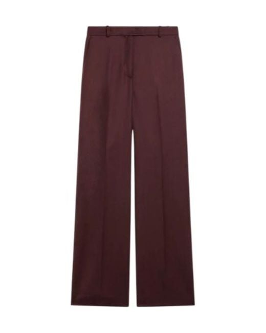 Frankie Shop Purple Casual Pants With Belt Loops