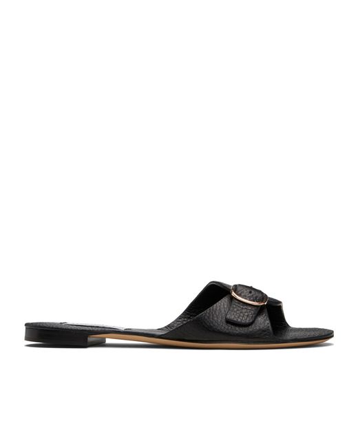 Gabriela Hearst Black Open-Toed Slippers