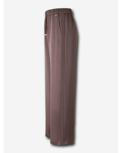 Herno Brown Satin Pants