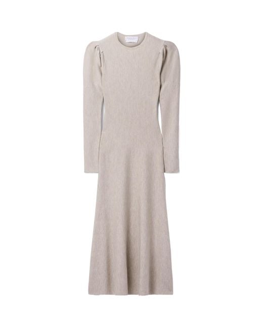 Gabriela Hearst Gray Long-Sleeved Dress