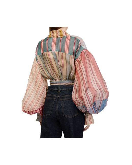Zimmermann Multicolor Rebellion Striped Blouse