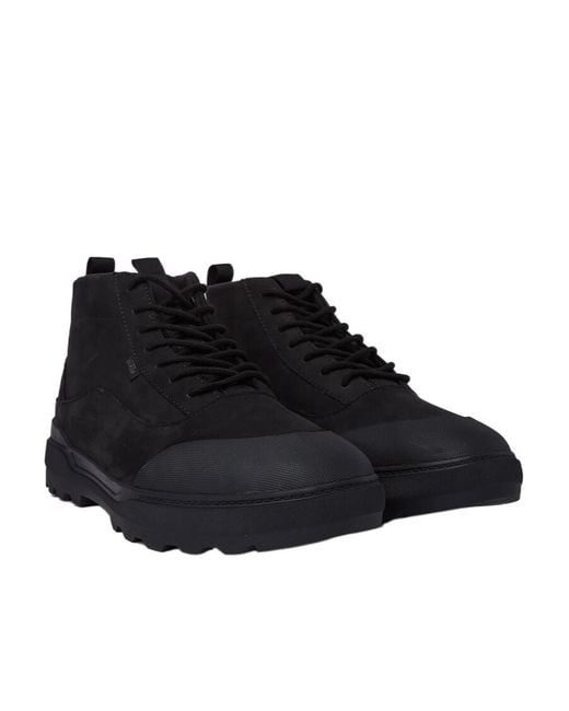Vans Black High Top Lace-Up Sneakers for men