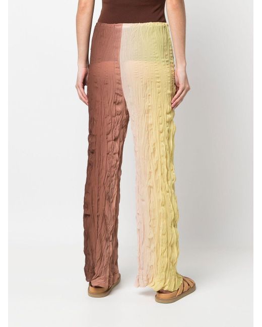 Erika Cavallini Semi Couture Multicolor Logo Casual Pants