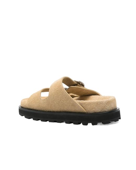 Jil Sander Multicolor Suede Slides
