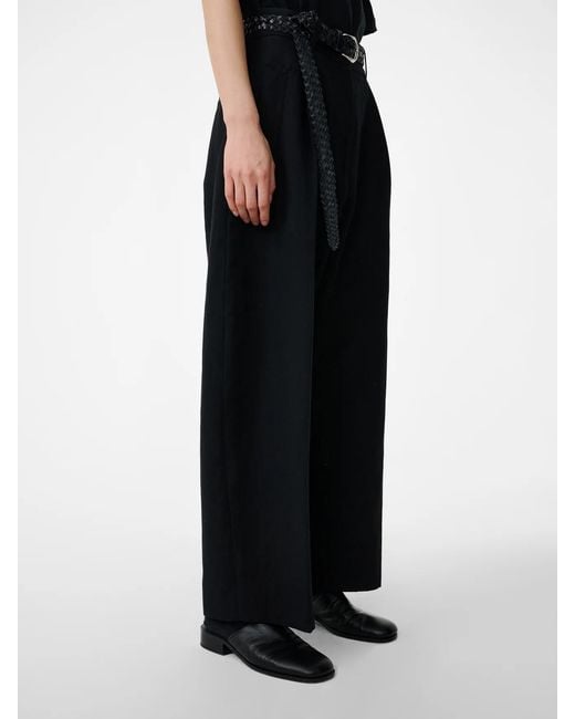 Studio Nicholson Black Minos Pleated Trousers