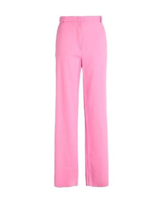Max Mara Pink Simple Straight-Leg Pants