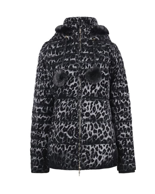 Emporio Armani Black A Cotton-Padded Suit With A Hooded Jacket