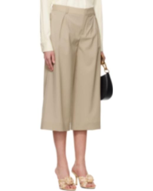 Moschino Natural Belt Loop Casual Pants