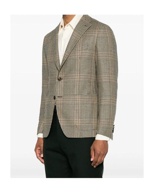 Tagliatore Green Plaid Suit Jacket for men