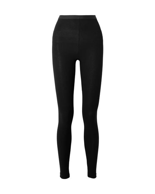 Magda Butrym Black Zip-Detail Leggins