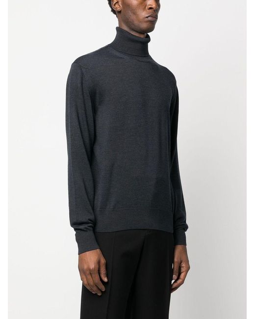 Tom Ford Blue Roll Neck Jumper for men