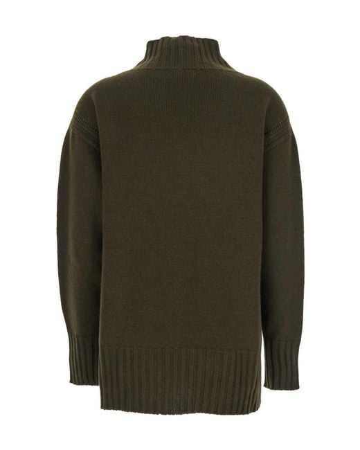 Tom Ford Green Mock Neck Knitted Jumper