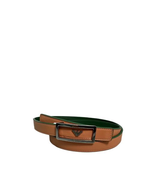 Emporio Armani Multicolor Eagle Label Double-Sided Belt for men