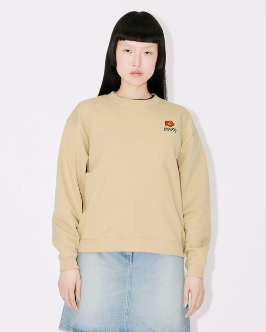 KENZO Natural 'Boke Flower' Crest Sweatshirt