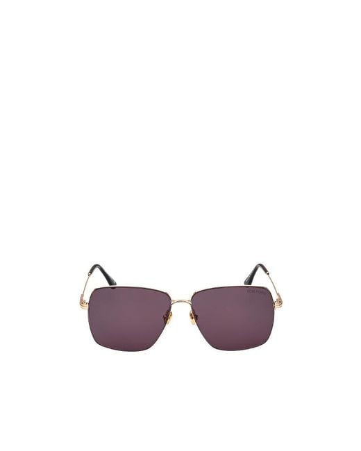 Tom Ford Purple Logo Sunglasses for men