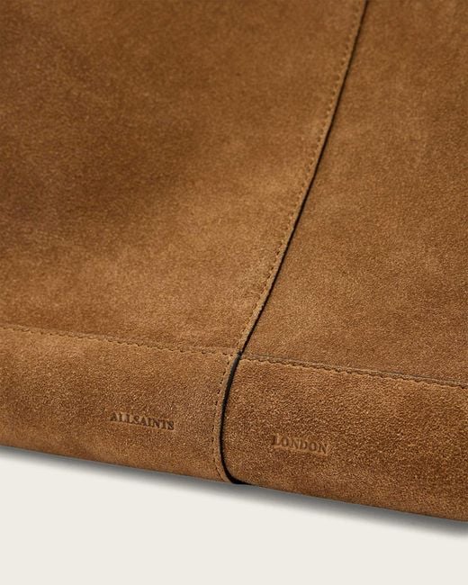 AllSaints Brown Double-Handle Shoulder Bag