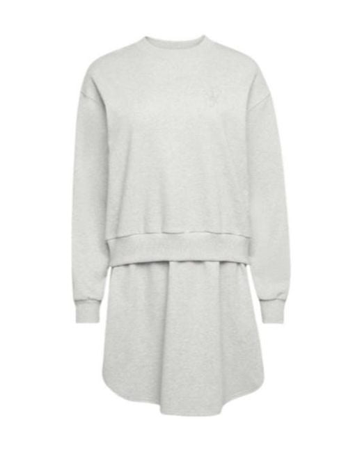J.W. Anderson White Jw Anderson Layered Sweatshirt Dress