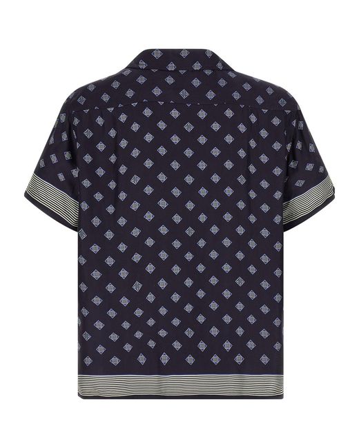 Bode Blue Printed Shirt for men