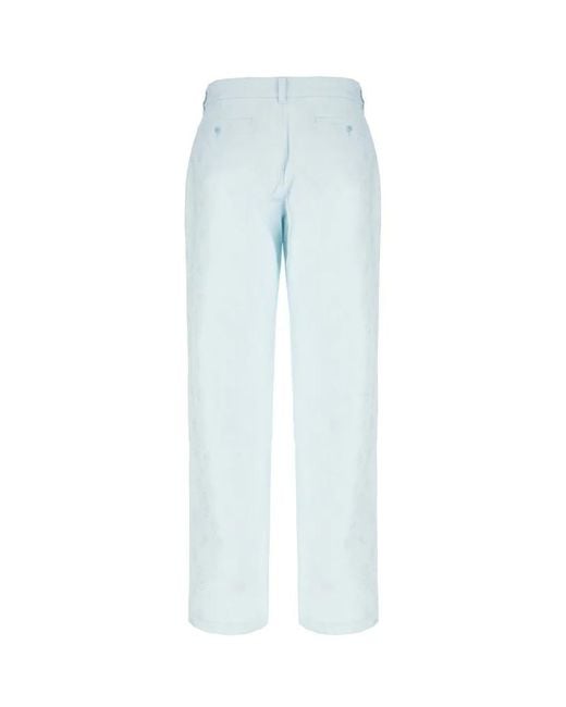 Casablanca White Workwear Cotton Track Trousers for men