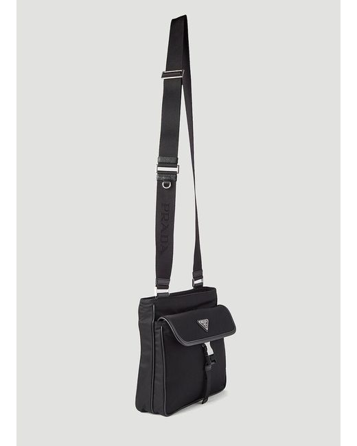 Prada White Re-Nylon Shoulder Bag for men