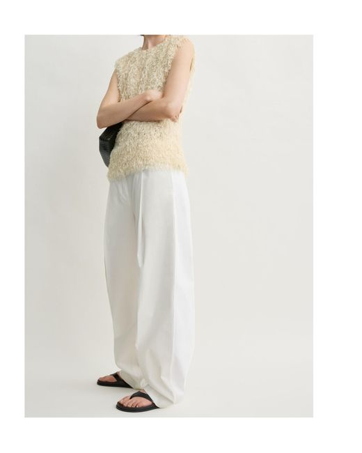 Totême Natural Feathered-Jersey Top