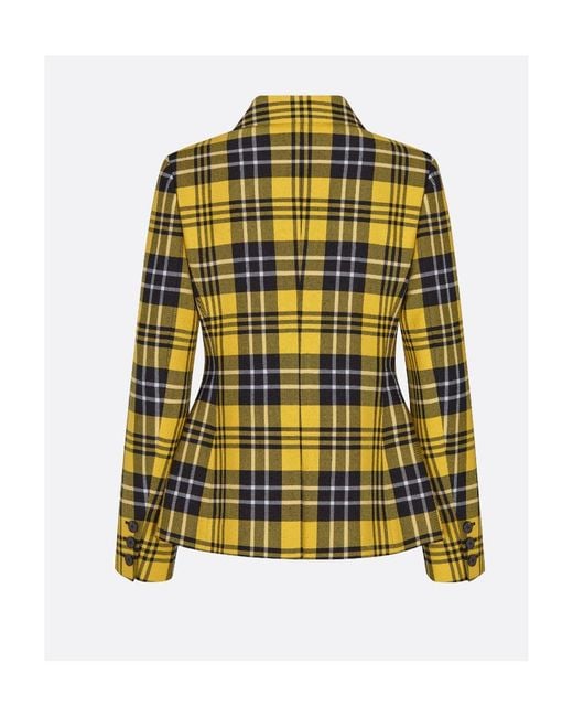 Dior Yellow Fitted Jacket