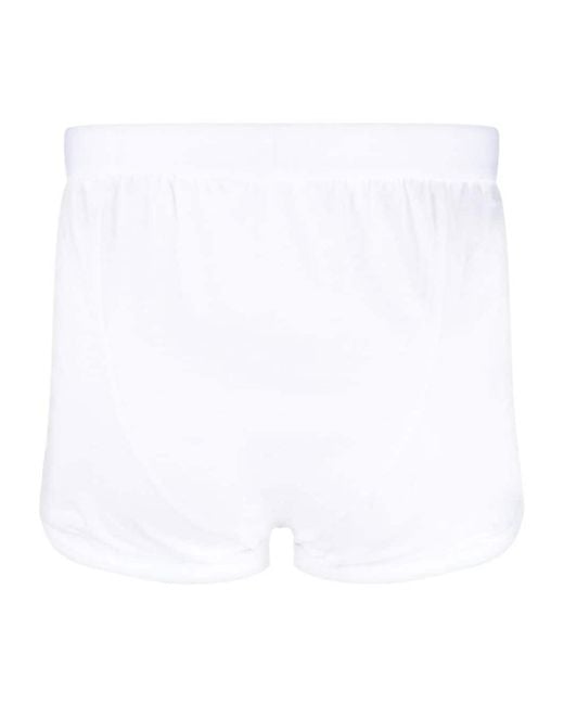 Comme des Garçons White Mid-Rise Cotton Boxers for men