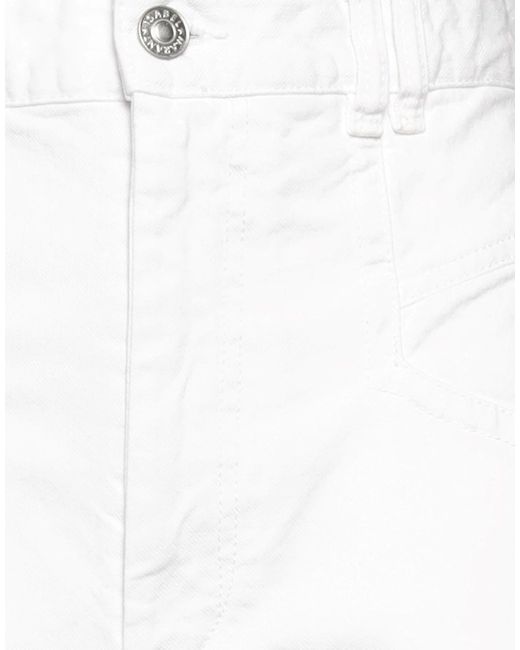 Isabel Marant White Colored Denim Shorts