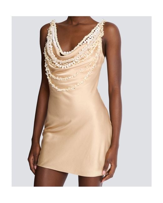 Balmain Natural Silk Shell Dress
