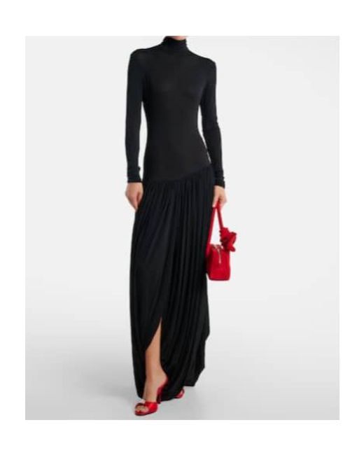 Magda Butrym Black Long-Sleeved Dress