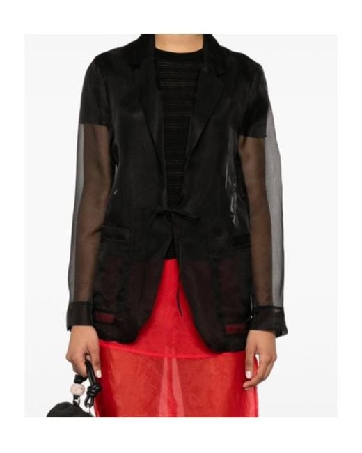 Forte_forte Black Sheer Jacket