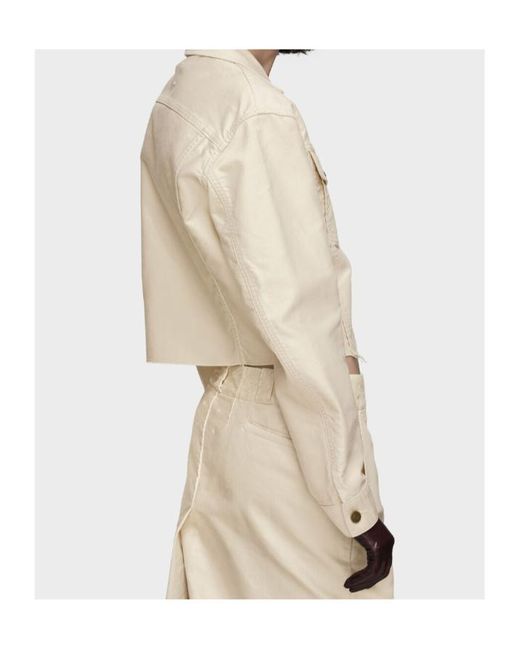 Maison Margiela Natural Vintage Effect Denim Jacket