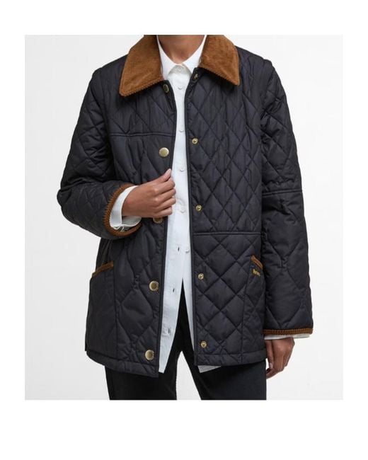 Barbour Blue Lorrie Quilted Jacket
