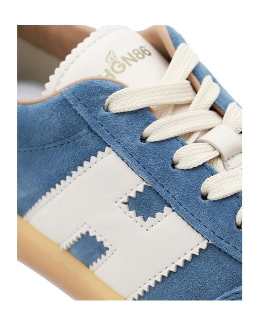Hogan Blue Cool Panelled Low-Top Sneakers