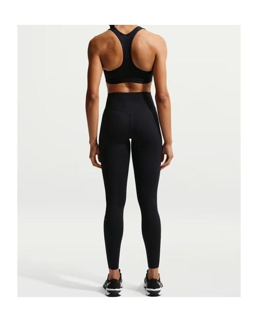 Nike Black High-Waisted Full-Length Leggings With No Front Seam