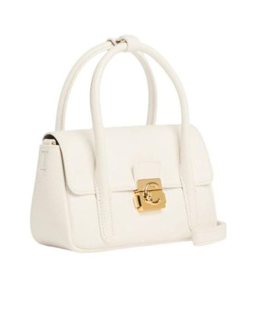 Coccinelle Natural C-Me Lock Mini Tote Bag