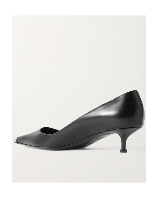 McQueen Black Pointed Toe Sandals